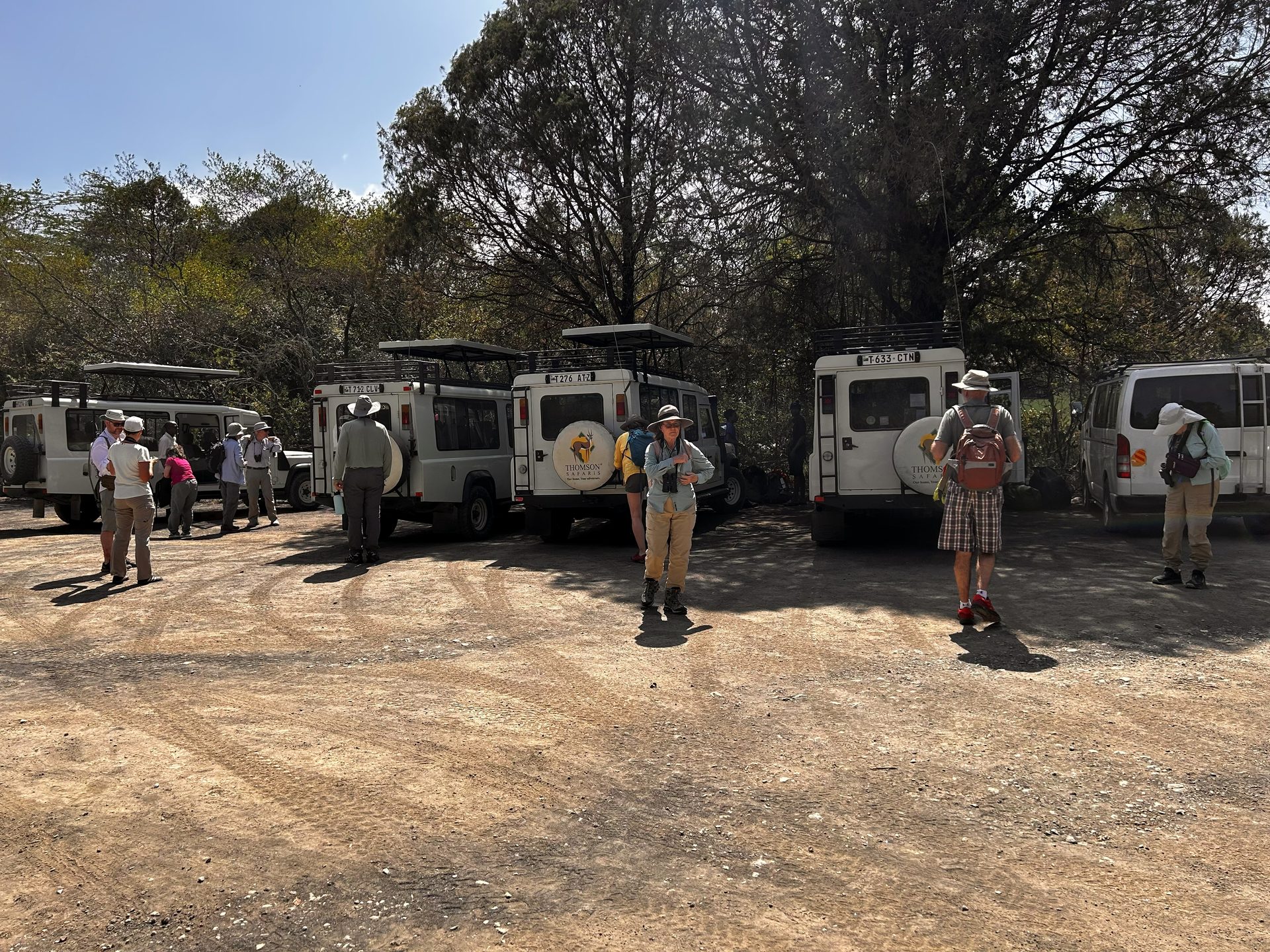 Thomson Safaris Land Rovers at Arusha National Park